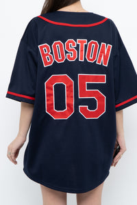 Vintage x LIQUID BLUE Navy Rolling Stones Boston Jersey (XS-XL)