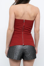 Load image into Gallery viewer, RICK OWENS x Red Textured Tube Top (M, L)