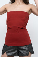 Load image into Gallery viewer, RICK OWENS x Red Textured Tube Top (M, L)