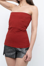 Load image into Gallery viewer, RICK OWENS x Red Textured Tube Top (M, L)