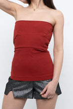 Load image into Gallery viewer, RICK OWENS x Red Textured Tube Top (M, L)
