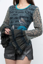 Load image into Gallery viewer, Vintage x SAVE THE QUEEN Blue Mesh Long Sleeve (M, L)