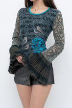 Load image into Gallery viewer, Vintage x SAVE THE QUEEN Blue Mesh Long Sleeve (M, L)