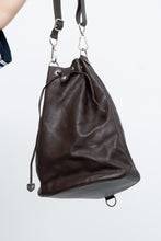Load image into Gallery viewer, Vintage x PORSCHE DESIGN Brown Pebble Leather Bucket Purse