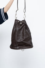 Load image into Gallery viewer, Vintage x PORSCHE DESIGN Brown Pebble Leather Bucket Purse