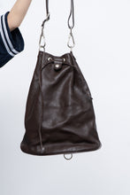 Load image into Gallery viewer, Vintage x PORSCHE DESIGN Brown Pebble Leather Bucket Purse