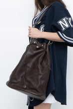 Load image into Gallery viewer, Vintage x PORSCHE DESIGN Brown Pebble Leather Bucket Purse