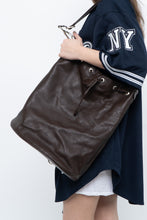 Load image into Gallery viewer, Vintage x PORSCHE DESIGN Brown Pebble Leather Bucket Purse