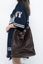 Load image into Gallery viewer, Vintage x PORSCHE DESIGN Brown Pebble Leather Bucket Purse