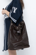 Load image into Gallery viewer, Vintage x PORSCHE DESIGN Brown Pebble Leather Bucket Purse