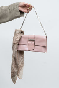 Vintage x Streetscape Baby Pink Silk Scarf