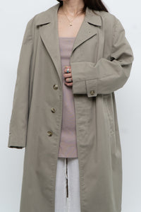 Vintage x Beige Cotton Mid-length Trench (M, L)
