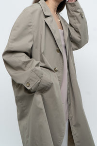 Vintage x Beige Cotton Mid-length Trench (M, L)
