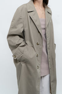 Vintage x Beige Cotton Mid-length Trench (M, L)
