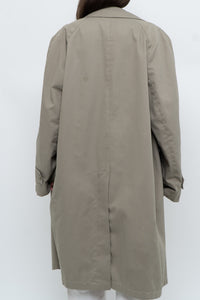 Vintage x Beige Cotton Mid-length Trench (M, L)