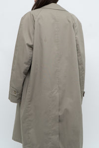 Vintage x Beige Cotton Mid-length Trench (M, L)