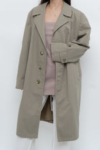 Load image into Gallery viewer, Vintage x Beige Cotton Mid-length Trench (M, L)