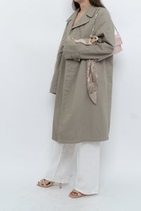Vintage x Beige Cotton Mid-length Trench (M, L)