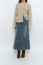 Load image into Gallery viewer, Modern x Midwash Panelled Fray Denim Maxi Skirt (XXS, XS)