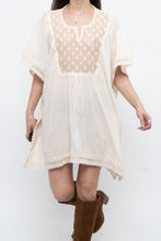 Load image into Gallery viewer, Vintage x Beige Embroidered Flowy Dress (XS-M)