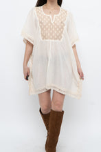Load image into Gallery viewer, Vintage x Beige Embroidered Flowy Dress (XS-M)