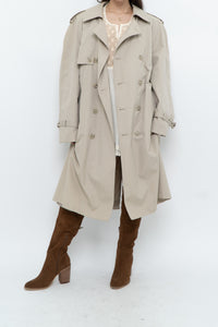 Vintage x Made in Korea x MOORES Beige Cotton-Blend Trench (M, L)