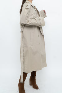 Vintage x Made in Korea x MOORES Beige Cotton-Blend Trench (M, L)