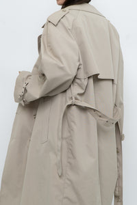 Vintage x Made in Korea x MOORES Beige Cotton-Blend Trench (M, L)
