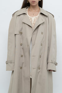 Vintage x Made in Korea x MOORES Beige Cotton-Blend Trench (M, L)