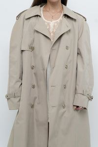 Vintage x Made in Korea x MOORES Beige Cotton-Blend Trench (M, L)