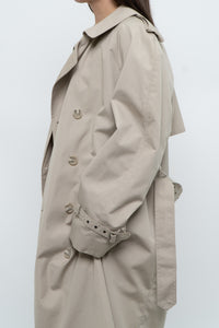 Vintage x Made in Korea x MOORES Beige Cotton-Blend Trench (M, L)