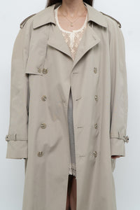 Vintage x Made in Korea x MOORES Beige Cotton-Blend Trench (M, L)