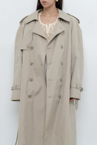 Vintage x Made in Korea x MOORES Beige Cotton-Blend Trench (M, L)