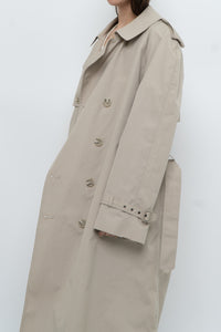 Vintage x Made in Korea x MOORES Beige Cotton-Blend Trench (M, L)