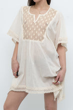 Load image into Gallery viewer, Vintage x Beige Embroidered Flowy Dress (XS-M)