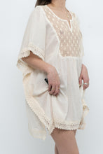 Load image into Gallery viewer, Vintage x Beige Embroidered Flowy Dress (XS-M)