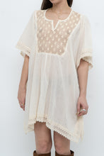 Load image into Gallery viewer, Vintage x Beige Embroidered Flowy Dress (XS-M)