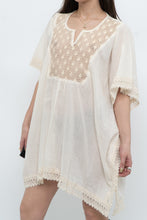 Load image into Gallery viewer, Vintage x Beige Embroidered Flowy Dress (XS-M)