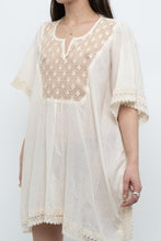 Load image into Gallery viewer, Vintage x Beige Embroidered Flowy Dress (XS-M)