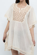 Load image into Gallery viewer, Vintage x Beige Embroidered Flowy Dress (XS-M)