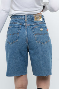 Vintage x NOVELI Midwash Long Denim Cutoff Shorts (S)