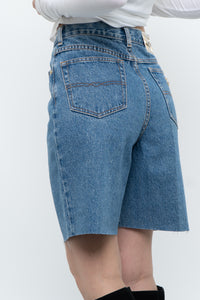 Vintage x NOVELI Midwash Long Denim Cutoff Shorts (S)