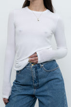 Load image into Gallery viewer, ATM x Made in Peru x Ultra Soft Ribbed White Long Sleeve (S, M)