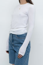 Load image into Gallery viewer, ATM x Made in Peru x Ultra Soft Ribbed White Long Sleeve (S, M)