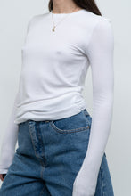 Load image into Gallery viewer, ATM x Made in Peru x Ultra Soft Ribbed White Long Sleeve (S, M)