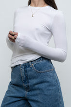 Load image into Gallery viewer, ATM x Made in Peru x Ultra Soft Ribbed White Long Sleeve (S, M)