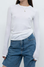 Load image into Gallery viewer, ATM x Made in Peru x Ultra Soft Ribbed White Long Sleeve (S, M)