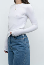 Load image into Gallery viewer, ATM x Made in Peru x Ultra Soft Ribbed White Long Sleeve (S, M)
