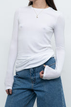 Load image into Gallery viewer, ATM x Made in Peru x Ultra Soft Ribbed White Long Sleeve (S, M)