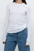 Load image into Gallery viewer, ATM x Made in Peru x Ultra Soft Ribbed White Long Sleeve (S, M)